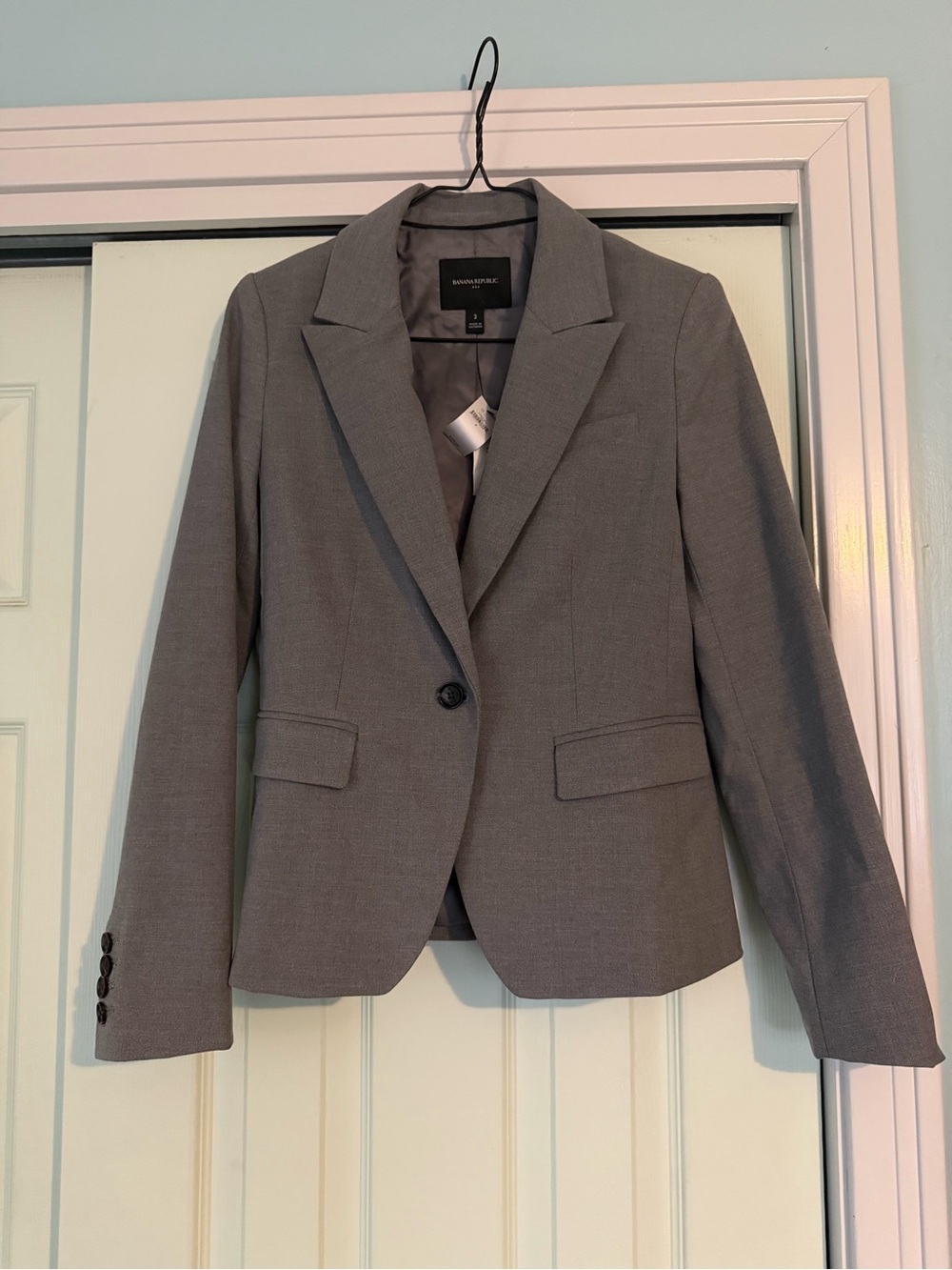 Banana Republic Factory Women's Tailored Gray Blazer